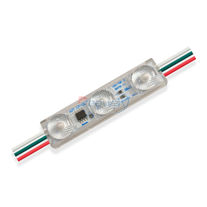 Voll farbiges 12-V-LED-Modul RGB 1.2W SMD3030 WS2811 3-Licht-Logo mit wasserdichtem Objektiv IP68 - Product Image 1