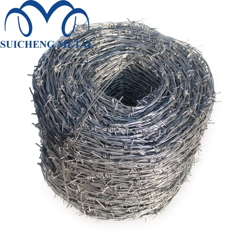 Guangzhou sıcak satış ucuz galvanizli demir tel örgü dikenli tel (fabrika)