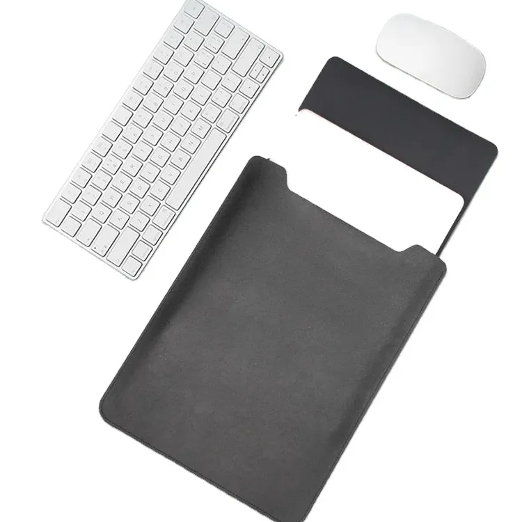 Tas liner sederhana lengan kulit pelindung Laptop