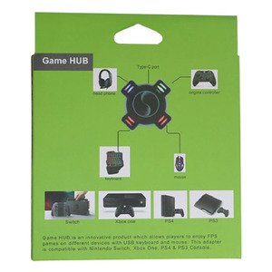 USB游戏控制器适配器视频游戏键盘鼠标转换器任天堂Switch Xbox One X PS4 PS3游戏机 - Product Image 4