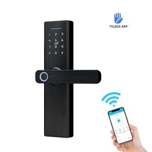 Smart Home Hotel Türschloss mit WIFI-Finger abdruck und digitaler Tastatur Touchscreen-Fernbedienung schlüssel und Karten zugriff - Product Image 4