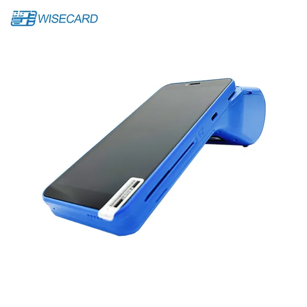 WiseCard T80 ponsel pintar Android 5.5 inci, Pos genggam 1 + 8G/2 + 16G pesanan menerima Terminal mesin Pos sentuh sistem Pos