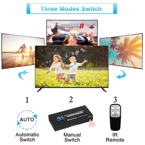 V2.0 4X1 HDMI Switcher HDR 3D 4K * 2K @ 60Hz HDCP2.2 Box HDMI 2,0 Splitter 18Gbps RGB Switch con control remoto IR 4 en 1 salida - Product Image 3