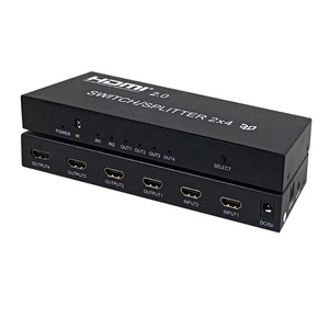 Custom OEM 2,0 HDMI Switch Splitter 2x2 2x4 Video Converter 2 entrada 2 salida 4K 60Hz HDMI Switch