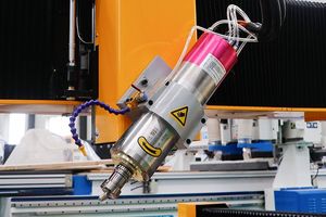 Большая машина для резьбы по камню 4 оси ATC CNC Каменный маршрутизатор с вращающейся осью для изготовления 3D скульптур - Product Image 5