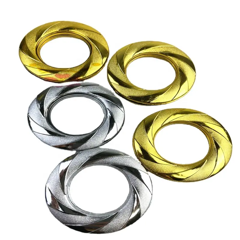 Anneaux de rideau en plastique raccords de tige romaine bonnes ventes oeillets anneaux nouveau design rideaux accessoires anneaux de rideau oeillet