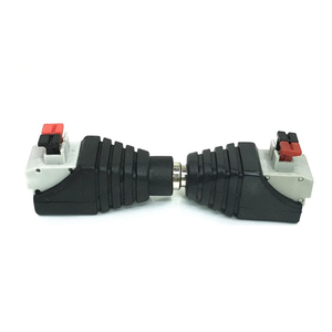 DC Plug <strong>Socket</strong> 5.5*2.1mm Solder-free Dc Male Female Head Terminal Monitoring Power Plug Button-type Dc Head Connector - Product Image 1