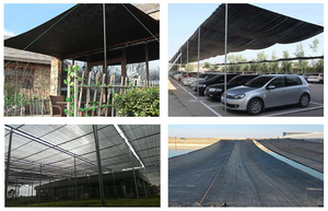 HDPE Artificial Sun Shade Mesh Net Roll Kunden spezifischer Schneid service für Carport Shade Cloth und Sämling Shade Nets
