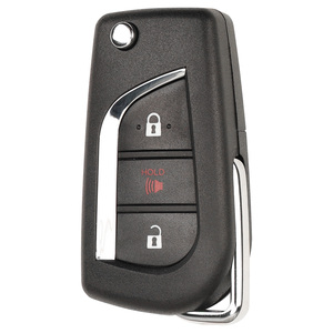 MS 2 + 1 düğme filp araba uzaktan anahtar FCCID GQ4-73T 312-314MHZ H çip ile Toyota Camry araç RAV4 için yedek boş Fob - Product Image 5