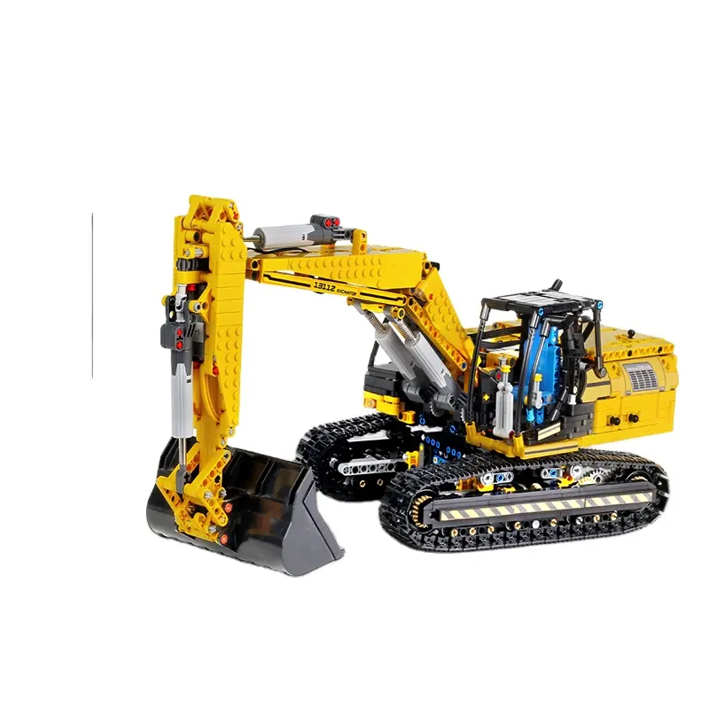 Mould King 13112 RC Car App Motorized Excavator Toy 1:20 Kids Diy Assemble Technic Building Blocks Bricks