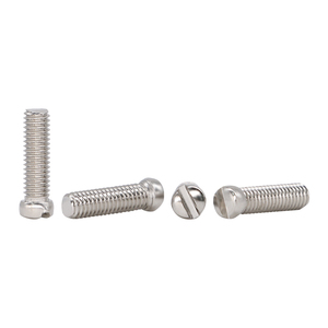 Slotted Small Round Head <strong>Screws</strong> M2 M2.5 M3 Small Head Small Cap Round Head Slotted Machine Thread Hardened Nickel Plated <strong>Screws</strong>
