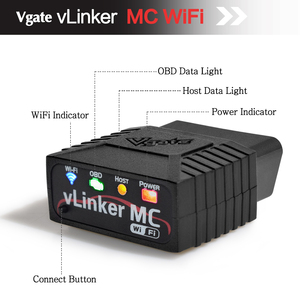 VLinker-herramienta de diagnóstico OBD2, dispositivo de escaneo, lector de código de coche, escáner de diagnóstico OBD2, Wi-Fi, MC, WIFI - Product Image 2