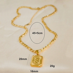 قلادة سلسلة فيجارو ذهبية من MECYLIFE عيار 18 قيراط للرجال قلادة جانبية من الهيب هوب - Product Image 3