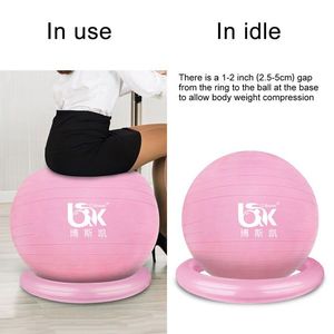 ボール付きコアエクササイズをセットしたサークルロゴ付きジムボール中国市場バランス - Product Image 5