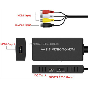 Convertidor de vídeo RCA AV S a HDMI para HDTV DVD STB Compatible con PS2/ PS3 1080P AV RCA CVBS S adaptador de vídeo - Product Image 3