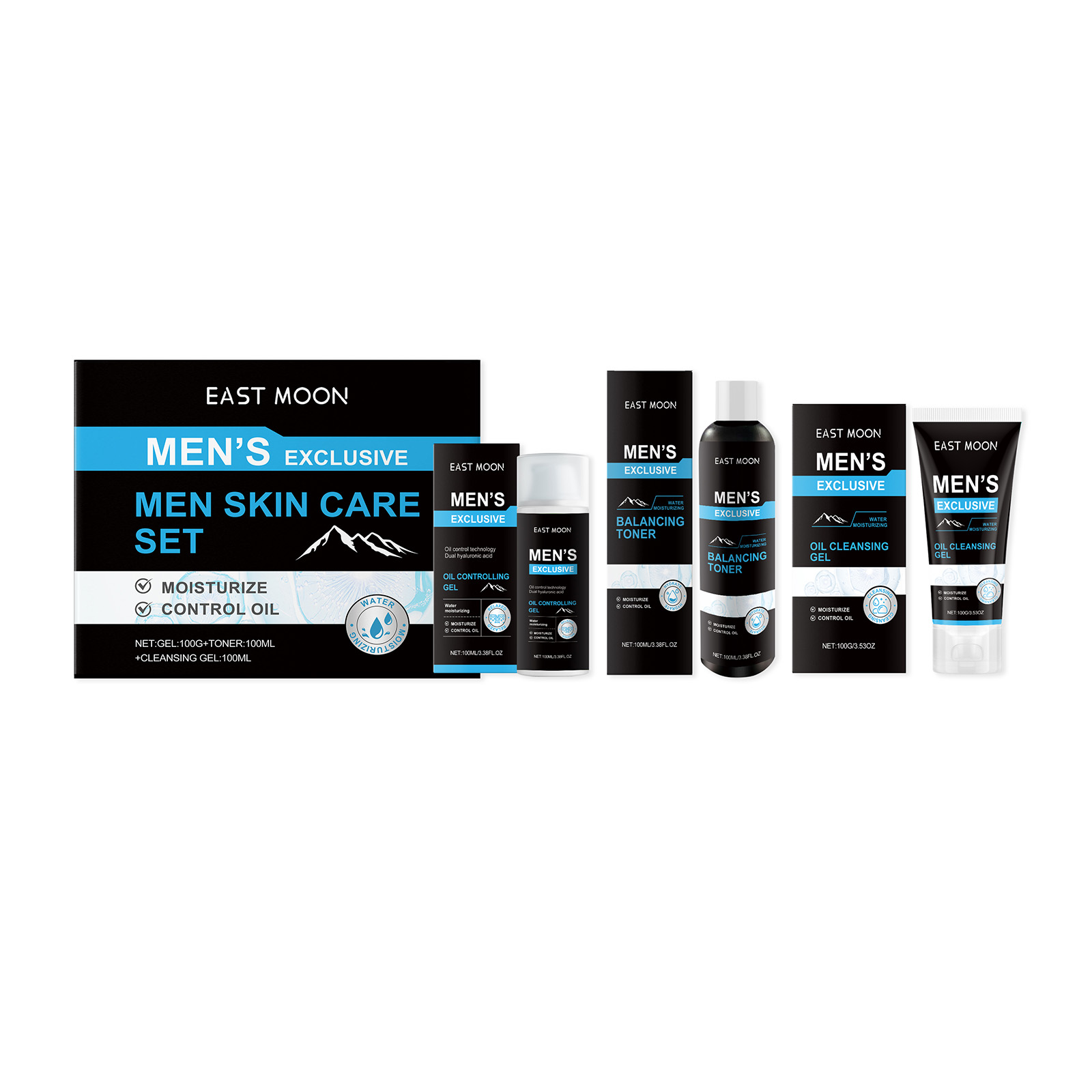 Ensemble de soins pour hommes