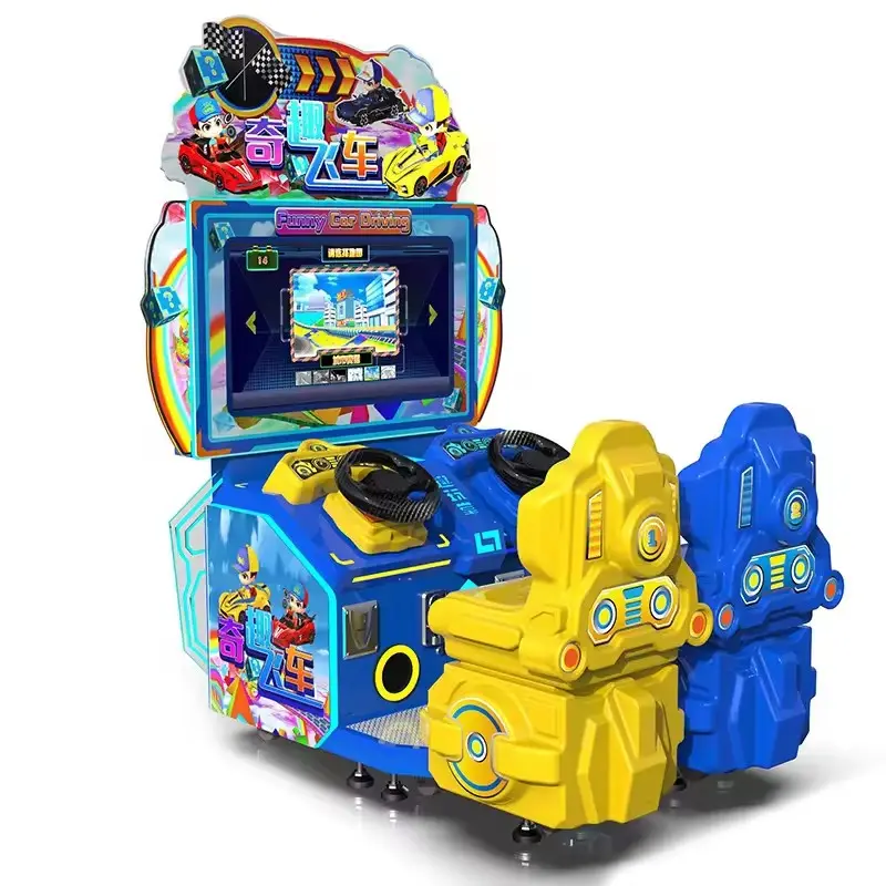 Di alta qualità divertimento elettronica doppia gente simulatore di corse di gioco Arcade macchina videogioco per bambini