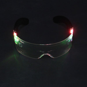 Cosplay LED Light up kính phát sáng trong bóng tối Nguồn cung cấp bên ánh sáng lên kính mặt trời <span class=keywords><strong>2025</strong></span> Shades màn trập cho người lớn - Product Image 3