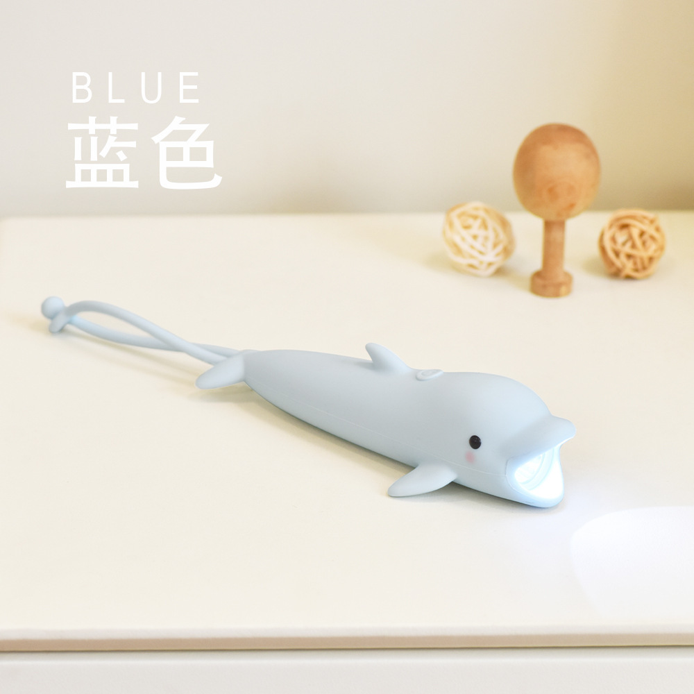 Lampe de poche en silicone dauphin C79