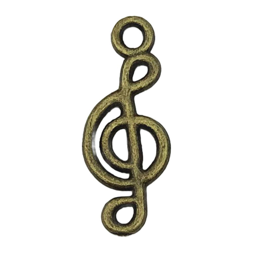 Une note de musique antique en forme de trompette bleue, 8*20mm, 0,5g, 20900.