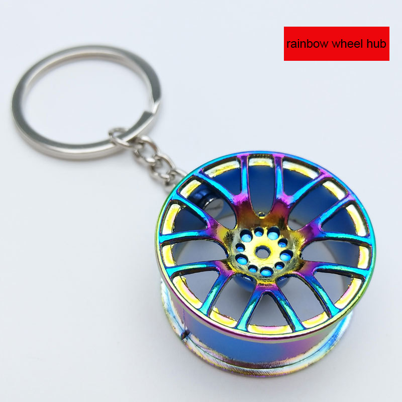 Moyeu de roue arc-en-ciel