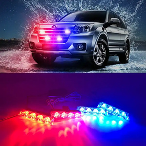 4-in-1 LED ızgara çakarlı lamba 12V acil kırmızı mavi flaşlı uyarı lambası kablosuz uzaktan kumanda araçlar kamyon römorklar - Product Image 5