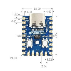 Raspberry Pi RP2040 Zero microcontrollore PICO scheda di sviluppo RP2040 modulo processore dual core