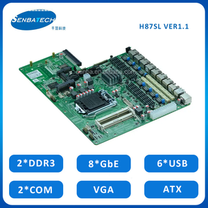 8 Lan LGA1150 Dual Lan PS2 DDR3 Max 16GB PCIE X8 Win XP placa base Sfp Firewall y enrutador Ultra para seguridad de red - Product Image 2