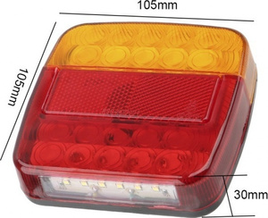 <strong>12V</strong> <strong>LED</strong> Trailer Tail Lights <strong>Red</strong> White Amber Magnetic Turn Signal Running Lamp Wireless Kits for ATV Truck - Product Image 3