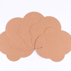 Stringa di carta fatta a mano busta romantica con lettera d'amore busta con bottone d'amore Vintage carta regalo in carta Kraft con busta - Product Image 5