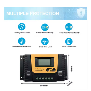 Controlador de Panel Solar Inteligente, Controlador de Carga Solar PWM Manual, Bombilla de Salida de 24V, 12V CC, 10A, 20A, 30A - Product Image 6