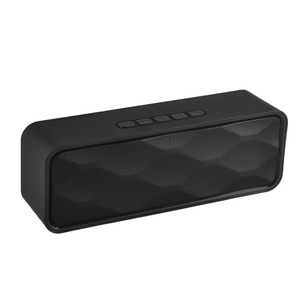 Portátil BT 5.0 alto-falante sem fio ao ar livre com graves pesados alto som estéreo retangular duplo Subwoofer rádio FM e MP3 Player