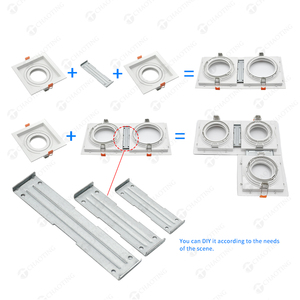 พลาสติก ABS โคมดาวน์ไลท์ติด MR11สปอตไลท์ PAR30 MR16ตัวยึดโคมไฟ AR111โมดูล LED - Product Image 2
