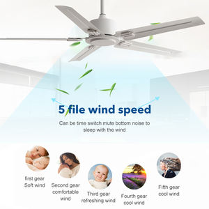 السعر المنخفض الجملة قوي الرياح امدادات الكهربائية التحكم عن بعد الحديثة الزخرفية مروحة سقف - Product Image 5