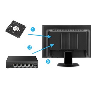 ミニPCルーター4 LANポートJ1900ファイアウォールPfsenseミニITXマザーボードVGAベアボーン-新しいDDR3 US/EUプラグ - Product Image 6