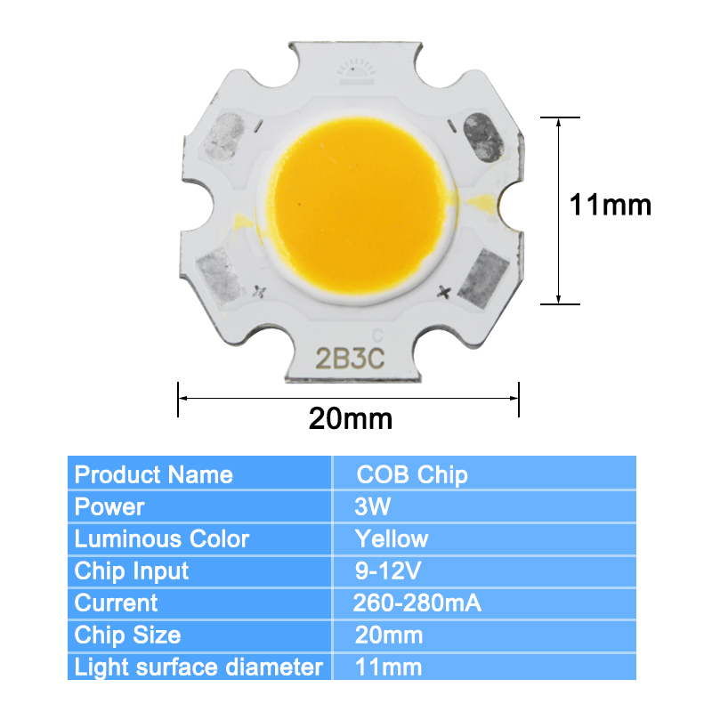 Chip COB Plum Blossom bianco caldo/bianco freddo/rosso/verde/blu/giallo/viola