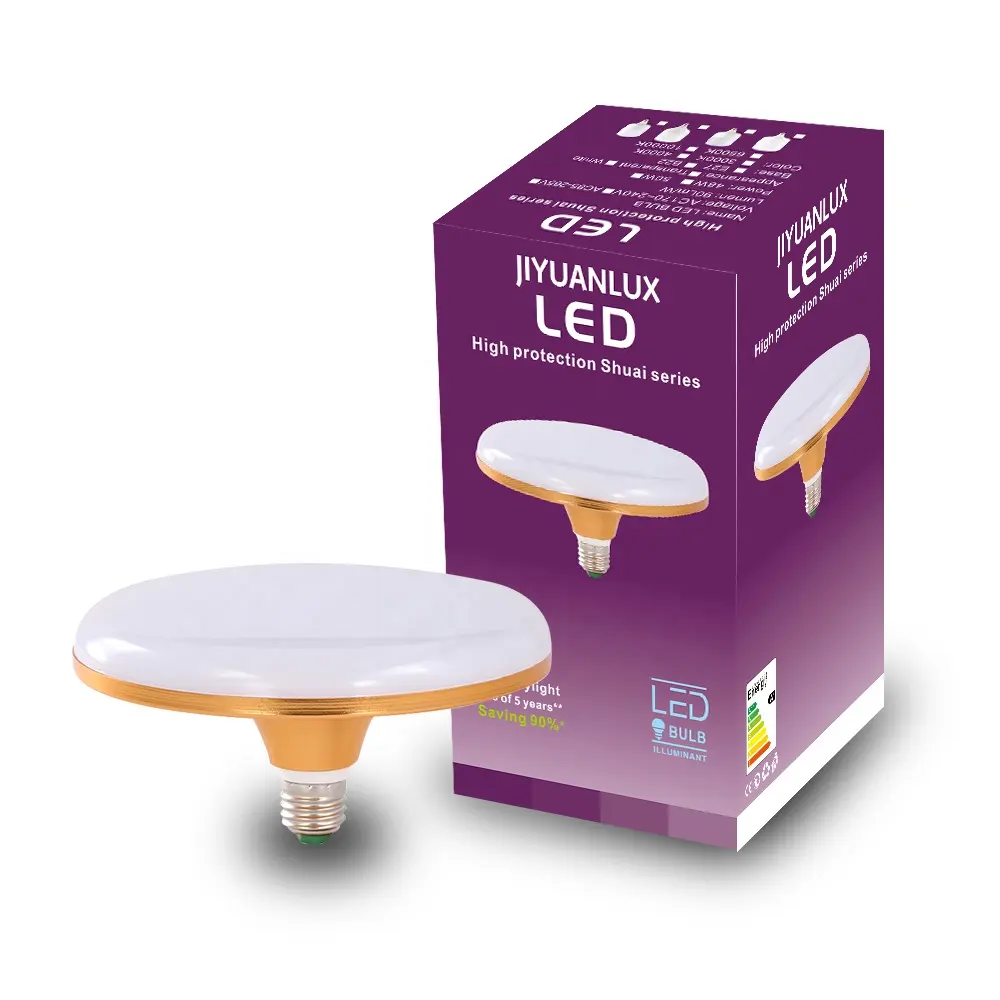 Venta al por mayor China Barato E27 B22 Ampolla 220V Lámpara Led 15W 20W 30W 50W 60W Bombillas Bombilla LED de alta potencia SKD UFO Bombilla Led