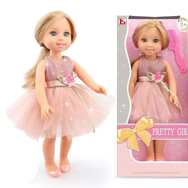 15 pollici corpo in vinile bella ragazza bambola bellezza vestire giocattoli bambola di moda