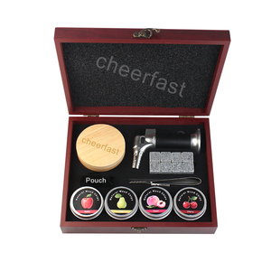 Ngày của Cha Cocktail Hút Thuốc <span class=keywords><strong>Kit</strong></span> Whiskey Đá Đặt Whiskey Gỗ Hút Thuốc <span class=keywords><strong>Kit</strong></span> <span class=keywords><strong>Torch</strong></span> Infuser 4 Gỗ Chip Với <span class=keywords><strong>Torch</strong></span> Set Quà Tặng - Product Image 2