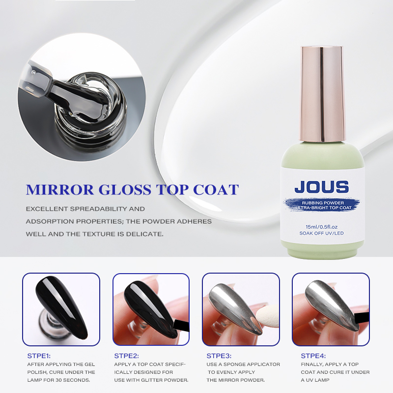 Couche de finition brillante effet miroir