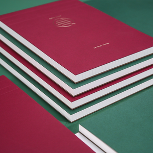 轻松书写绘图文具Cahier Cherry翻转银行记事本单行书写纸学生笔记本定制 - Product Image 4