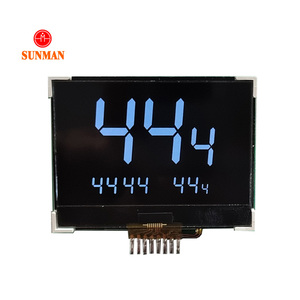 Custom Cob Cog Type Serial Port Monochrome <strong>7</strong> <strong>Segment</strong> Thermostat <strong>Lcd</strong> <strong>Display</strong> with <strong>Temperature</strong> and Humidity - Product Image 3