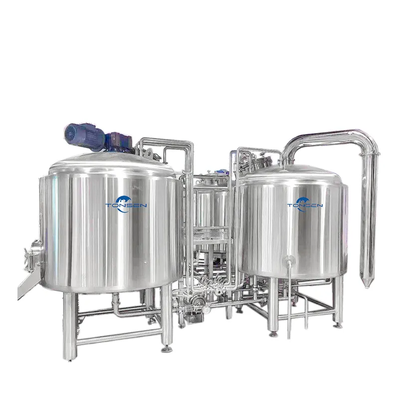 Satılık buhar ısıtma ile 1000l bira üretimi ekipmanı pub restoran demleme al yapımı bira makinesi