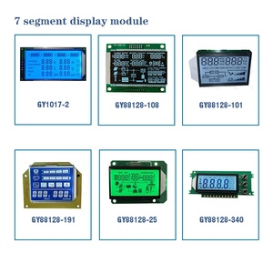 Benutzerdefinierte lcd display 16 segment tn lcd 14 Segment große 7 Segment Lcd Display Digit HTN STN Monochrome Display