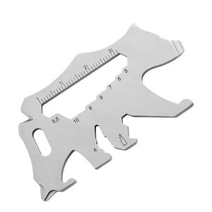 Custom Different Animals Stainless Steel EDC Pocket <strong>Tool</strong> Screw Ruler Bottle Opener <strong>11</strong> in 1 Multi-function <strong>Tool</strong> Card - Product Image 2