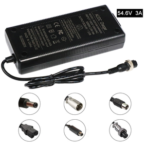 New Image Lithium Battery Pack <strong>3</strong>-Pin Charger 54.6V2A <strong>3</strong> Pin for Zero 8 9 Socket Connector EU/US/<strong>AU</strong>/UK Electric Scooter Charger - Product Image 6