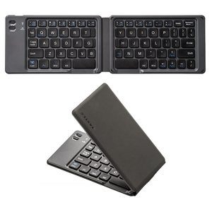 Teclado Bluetooth plegable, teclado plegable inalámbrico recargable, portátil y delgado, para computadora portátil de escritorio PC IPad/iPhone - Product Image 1