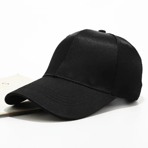 时尚丝缎衬里棒球帽定制6面板女式棒球帽制造商 - Product Image 3