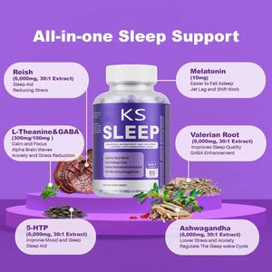 ハーブ睡眠サプリメント睡眠カプセルサポート睡眠、睡眠、睡眠、早起き、安心、心を落ち着かせる - Product Image 4