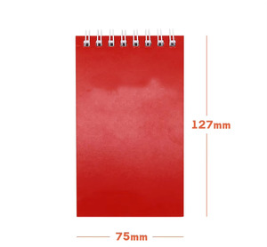 Mini cuaderno con logotipo de texto personalizado, diario encuadernado en espiral con estilo impreso, libreta portátil de bolsillo - Product Image 5